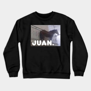 Juan Meme Horse On Balcony Crewneck Sweatshirt